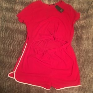 NWT Wild fable red romper